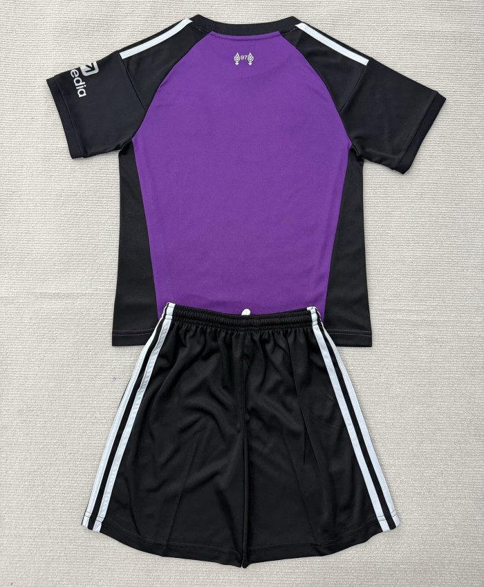26-27 LIV Purple Goalkeeper Kids Soccer Jersey