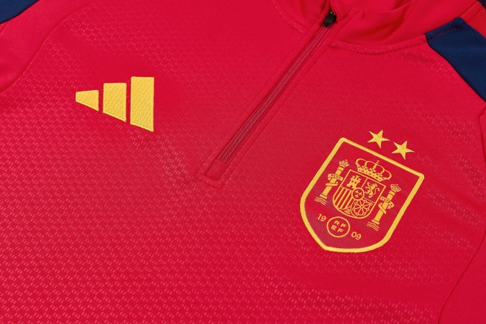 26-27  Spain High Quality Half Pull Tracksuit