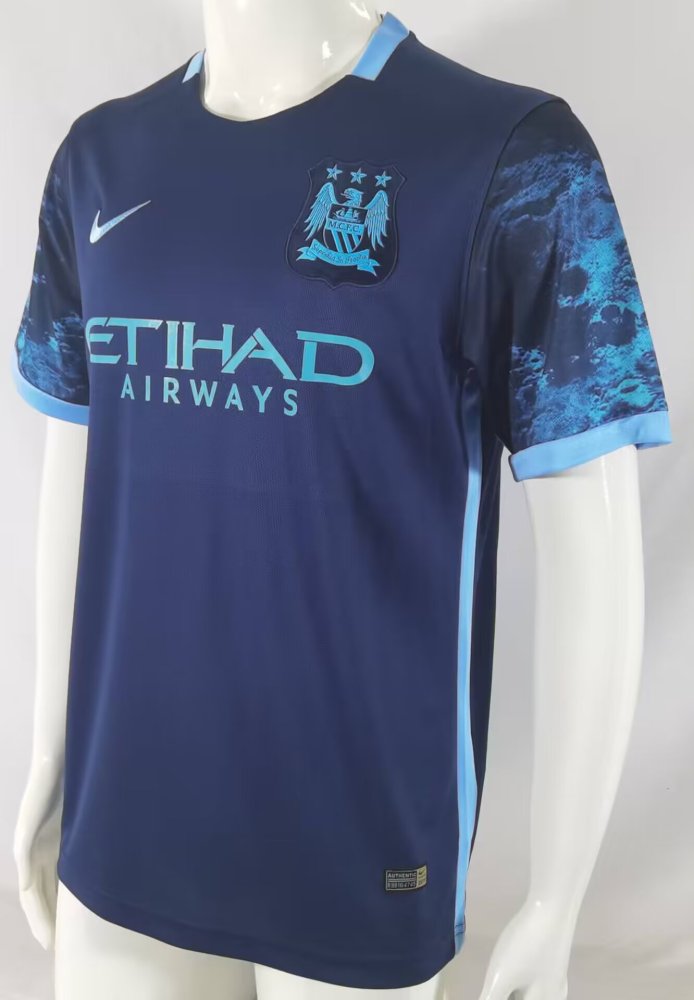 2015-2016 Man City Away Retro Soccer Jersey
