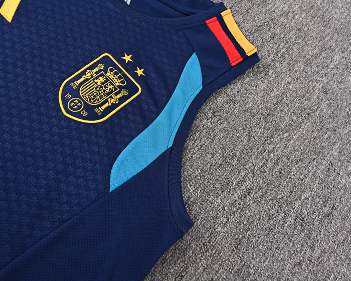 26-27 Spain High quality Tank Top And Shorts Suit(With 2 Star)*两颗星