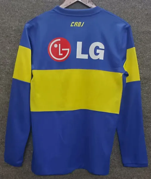 2011-2012 Boca Home Long Sleeve Retro Soccer Jersey