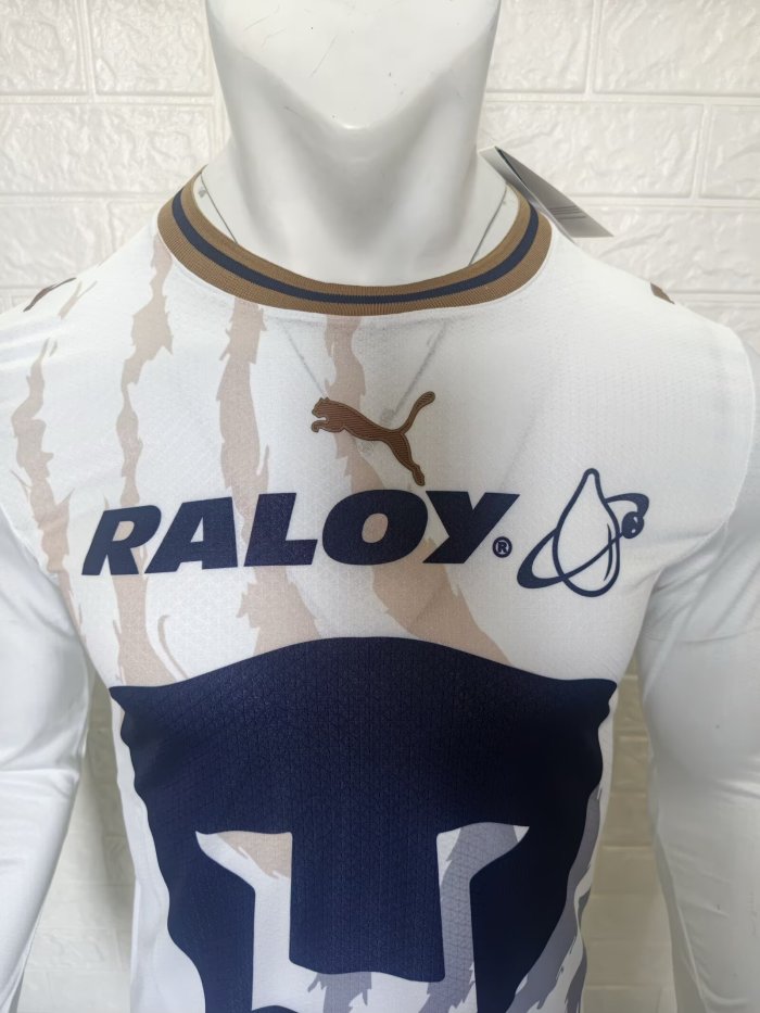 26-27 Pumas UNAM Home Long Sleeve Player Version Soccer Jersey*长袖球员
