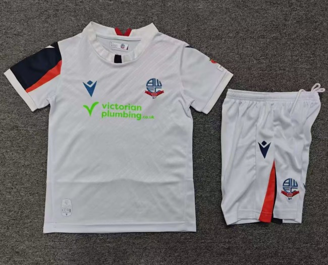26-27 Bolton Wanderers Home Kids Soccer Jersey