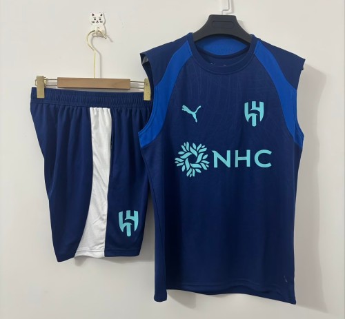 26-27 Al-Hilal High Quality Tank Top And Shorts Suit