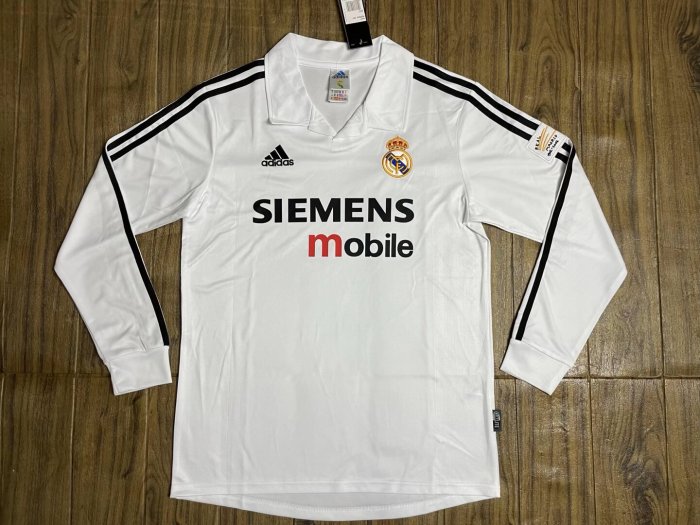 2004-2005 RMA Home Long Sleeve Retro Soccer Jersey