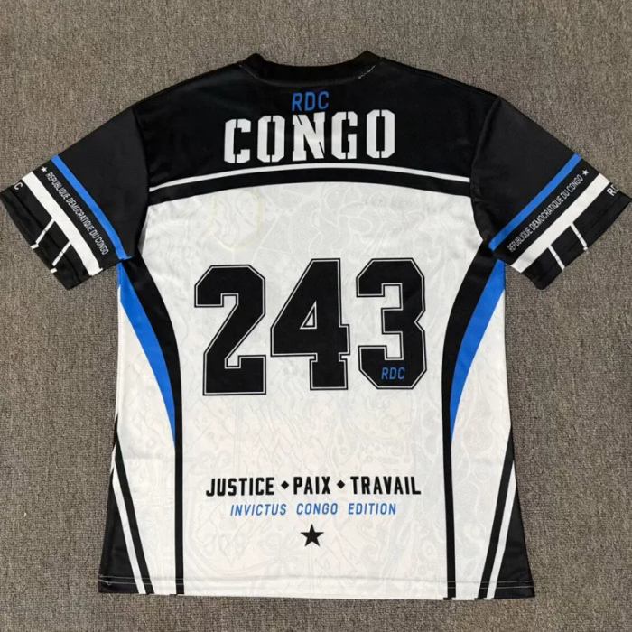 26-27 DR Congo Black White 243 Special Edition Training shirts