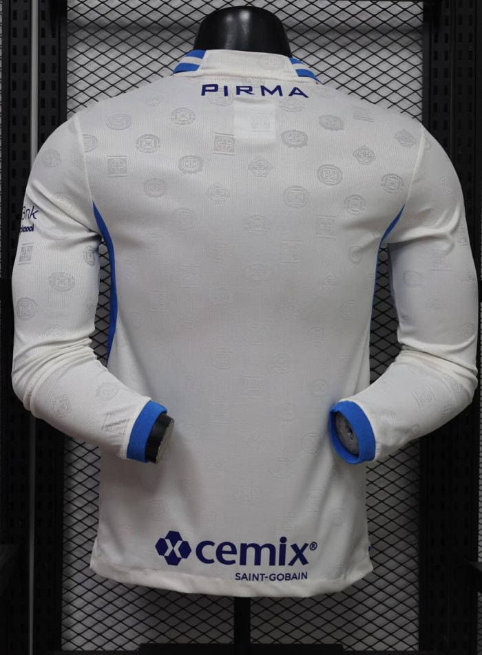 26-27 Cruz Azul Away Long Sleeve Player Version Soccer Jersey*长袖球员