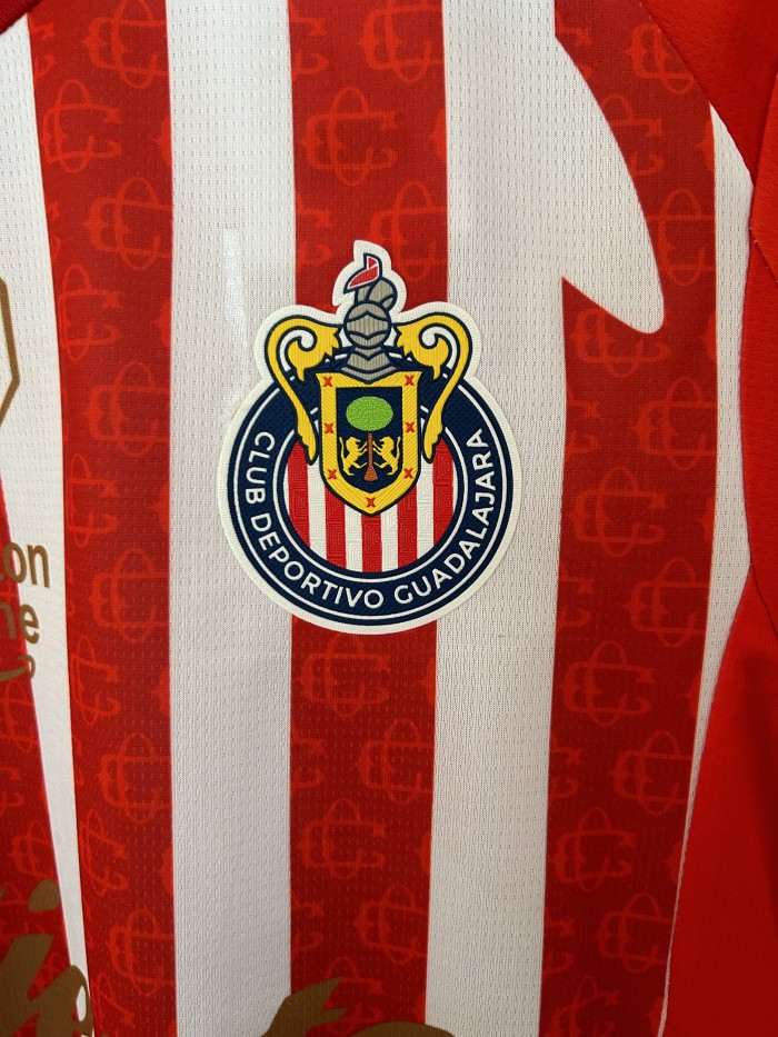 26-27 Chivas Guadalajara Red White Special Edition Fans Soccer Jersey