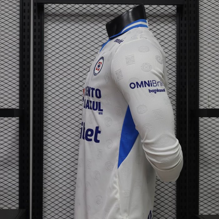 26-27 Cruz Azul Away Long Sleeve Player Version Soccer Jersey*长袖球员