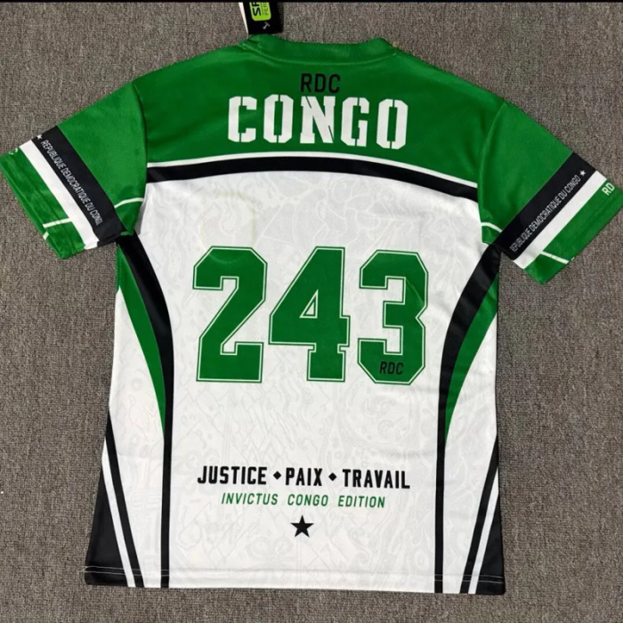 26-27 DR Congo Green White 243 Special Edition Training shirts