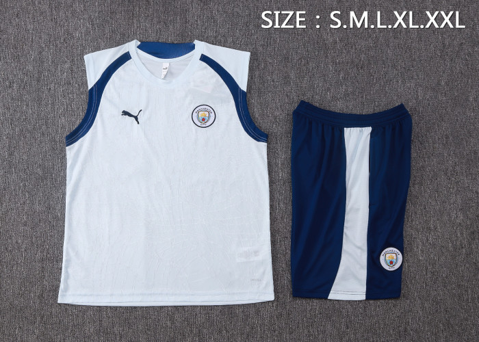 26-27 Man City High Quality Tank Top And Shorts Suit