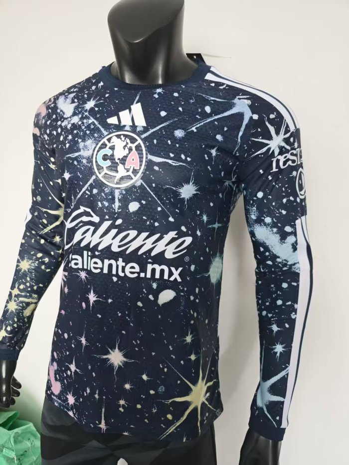26-27 Club America Third Long Sleeve Player Version Soccer Jersey*长袖球员