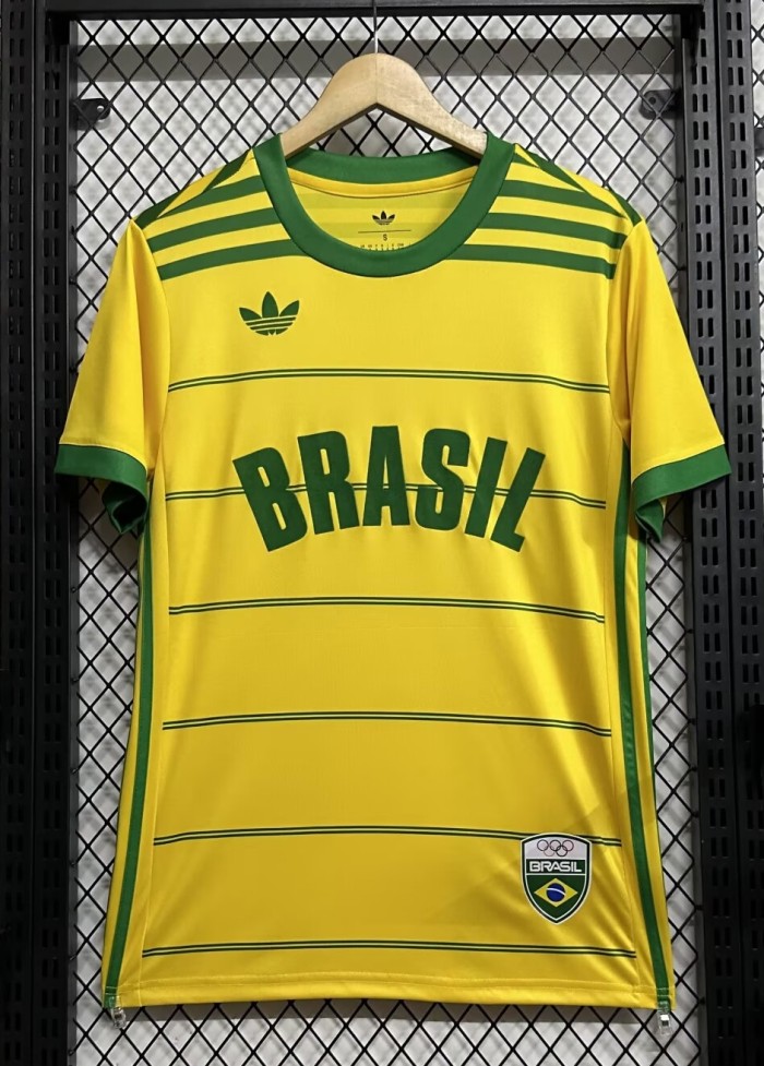 26-27 Brazil Retro Version Fans Soccer Jersey