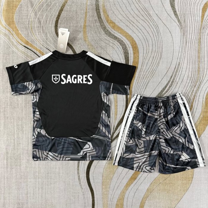 26-27 Benfica Black GoalKeeper Kids Soccer Jersey