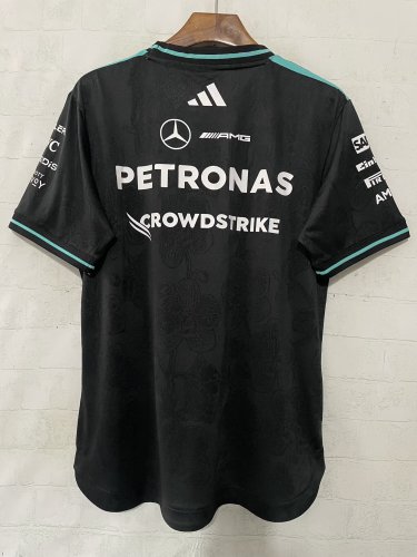 2026 F1 Benz New Pattern Short Sleeve Racing Suit