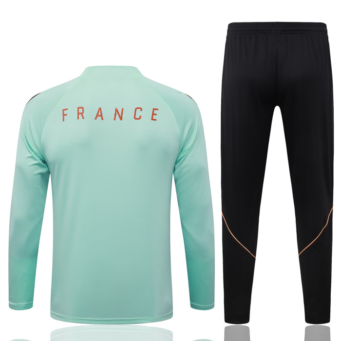 26-27 France High Quality Half Pull Tracksuit