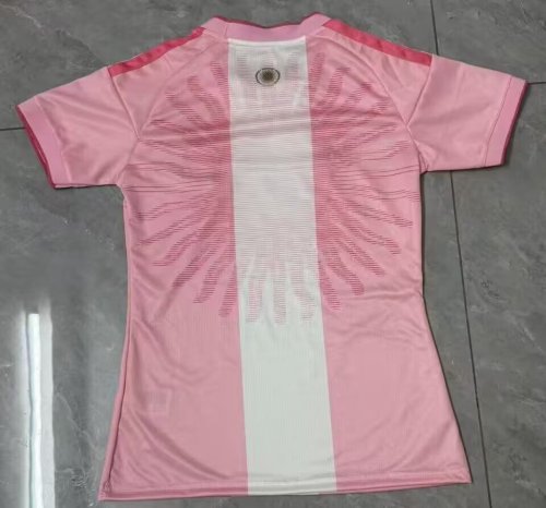 26-27 Argentina Pink Messi Farewell Match Women Fans Soccer Jersey (女)
