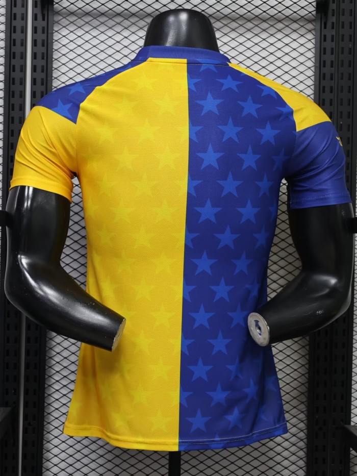 26-27 Boca Juniors Yellow Blue Player Version Training shirts