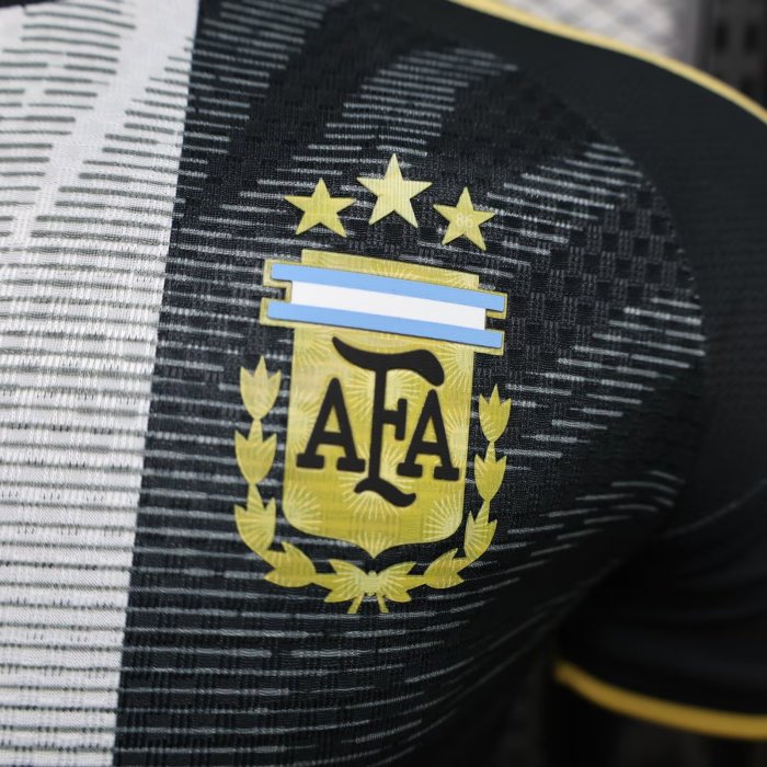 26-27 Argentina Black Messi Farewell Match Player Version Soccer Jersey