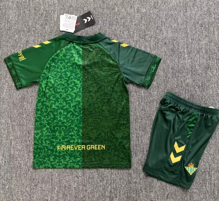 26-27 Real Betis Away UCL Version Kids Soccer Jersey
