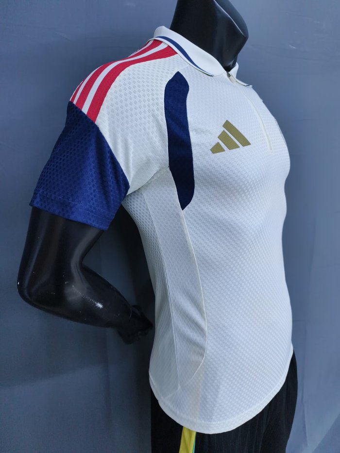 26-27 Bayern Beige ‌Player Version Half Pull Training Shirts