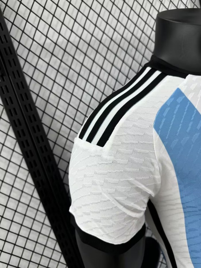 2022 Argentina Home Player Version Retro Soccer Jersey (三星)