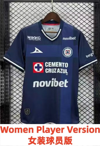 26-27 Cruz Azul Third Women Player Version Soccer Jersey (女)