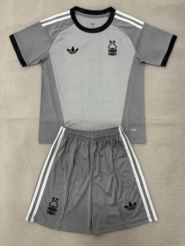 26-27 Nottingham Grey Goalkeeper Kids Soccer Jersey