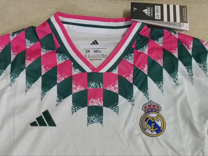 26-27 RMA White Kids Soccer Jersey