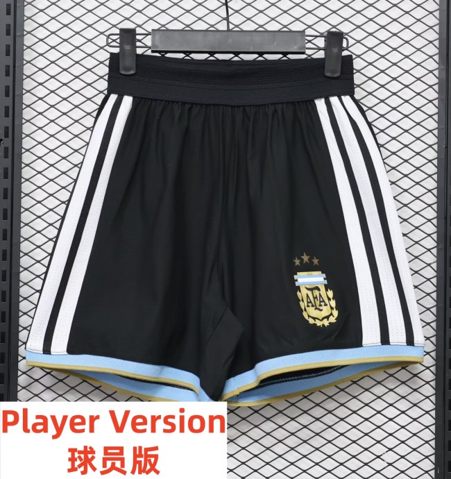 26-27 Argentina Black Player Version Shorts Pants(球员短裤)