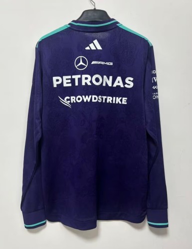 2026 F1 Benz New Pattern Long Sleeve Racing Suit
