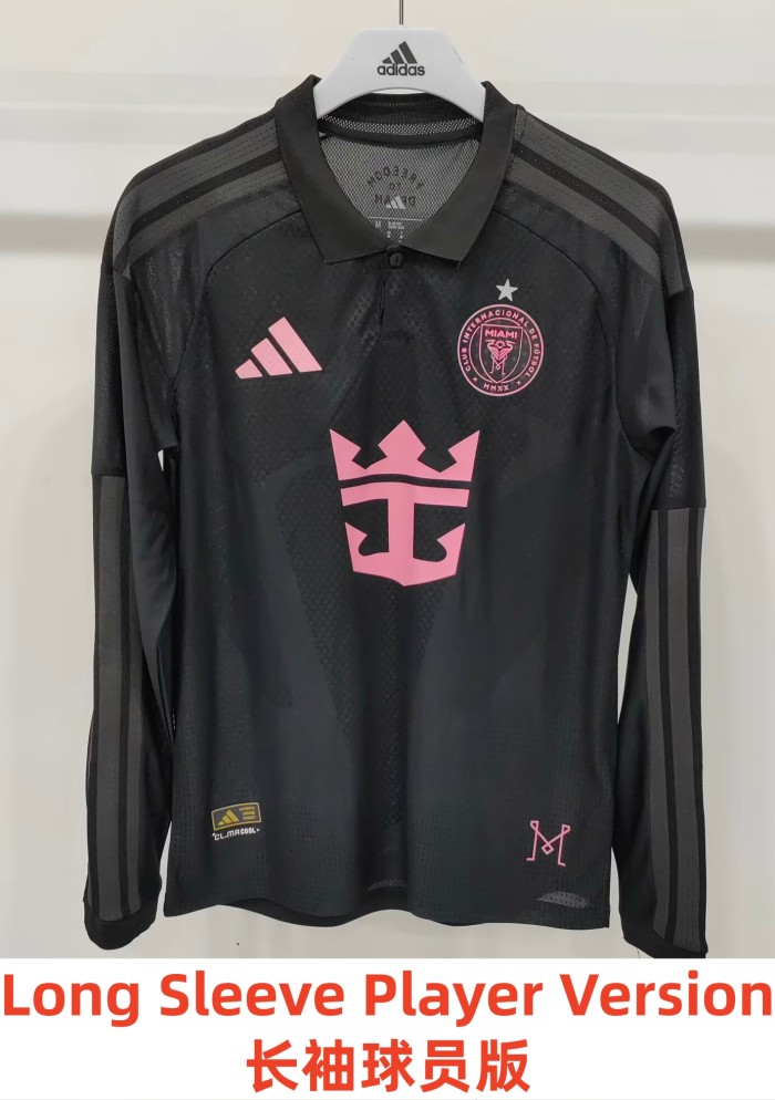 26-27 Inter Miami Away Long Sleeve Player Version Soccer Jersey*长袖球员
