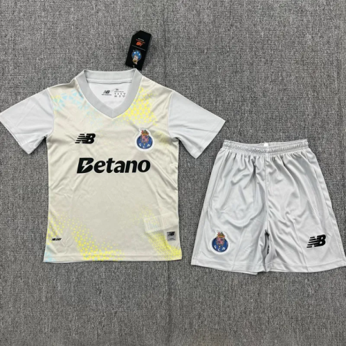 26-27 Porto Grey Goalkeeper Kids Soccer Jersey