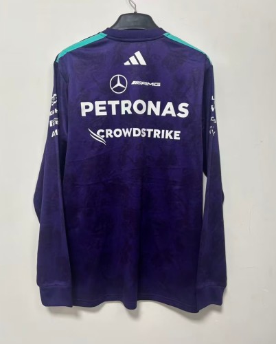 2026 F1 Benz New Pattern Long Sleeve Racing Suit