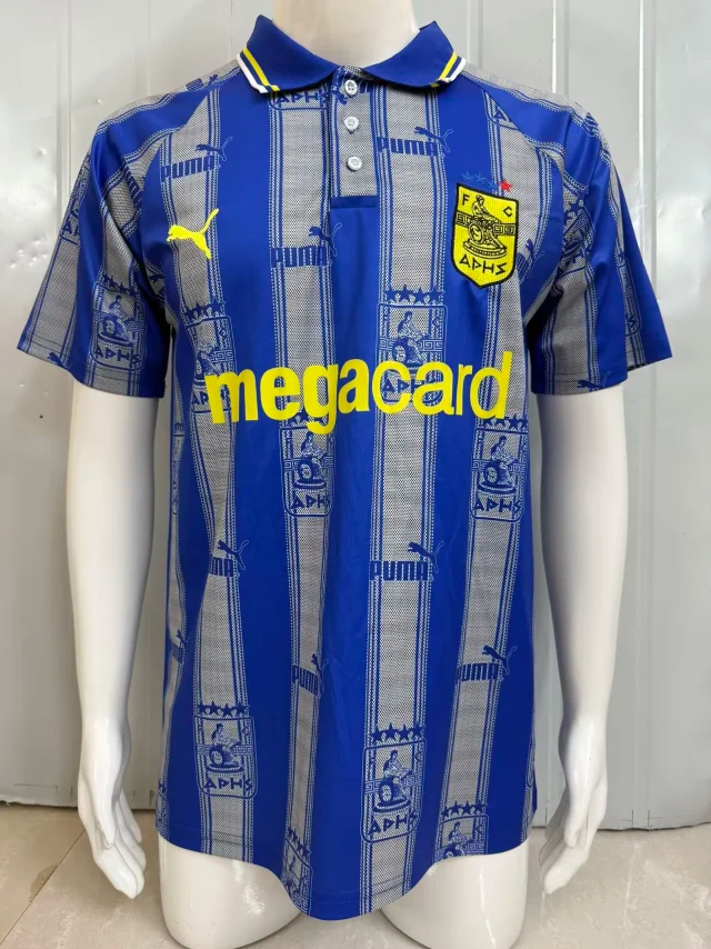 1998-1999 Aris Thessaloniki Away Retro Soccer Jersey