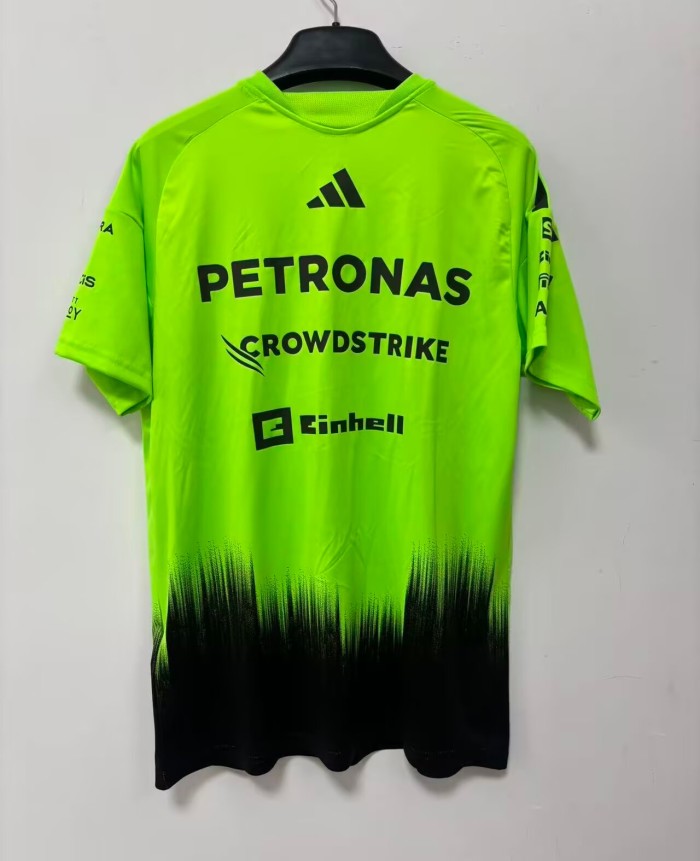 2026 F1 Benz New Pattern Short Sleeve Racing Suit