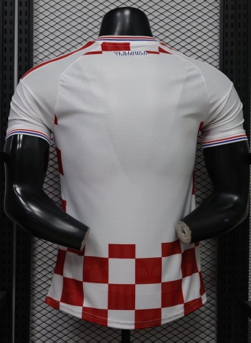 26-27 Croatia Home Player Version Soccer Jersey