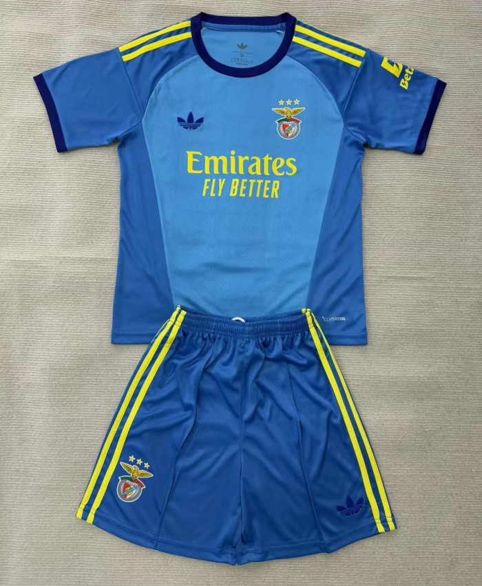 26-27 Benfica Blue GoalKeeper Kids Soccer Jersey