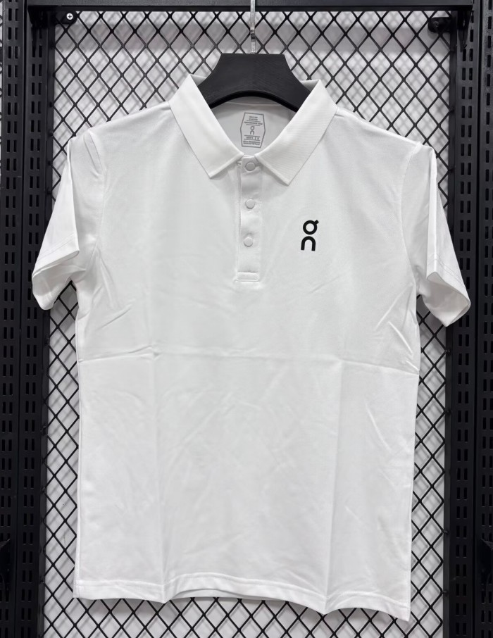 2026 ON White High Quality Polo Short Sleeve