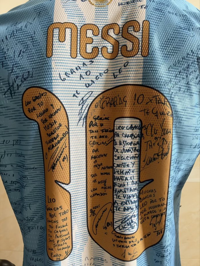 26-27 Argentina Messi Farewell Match Signature Version Player Version Soccer Jersey