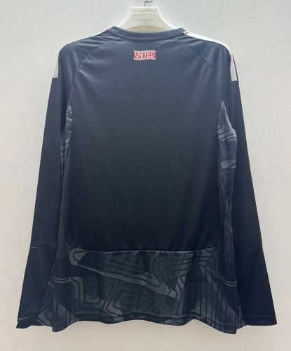 26-27 Man Utd Black Goalkeeper Long Sleeve Fans Soccer Jersey (长袖)