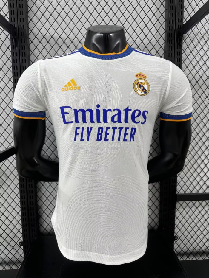 21-22 RMA Home Player Version Soccer Jersey