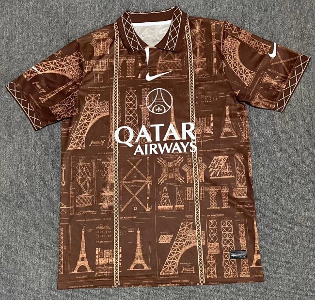 26-27 PSG Brown Special Edition Fans Training shirts