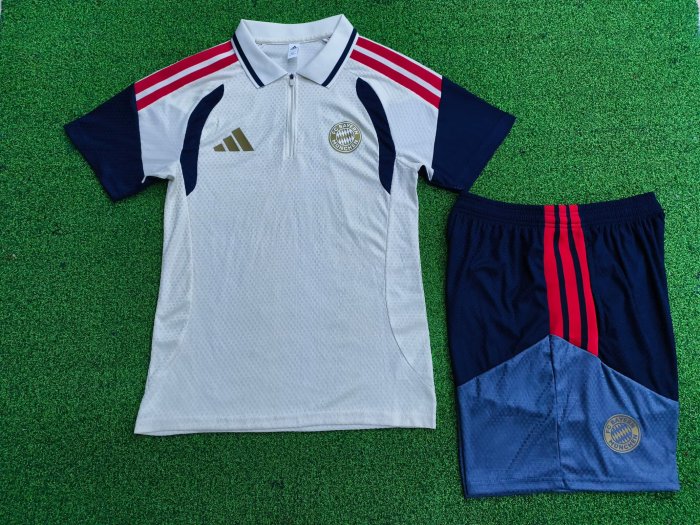26-27 Bayern High Quality Player Version PoLo Training Short Suit  (球员套装)