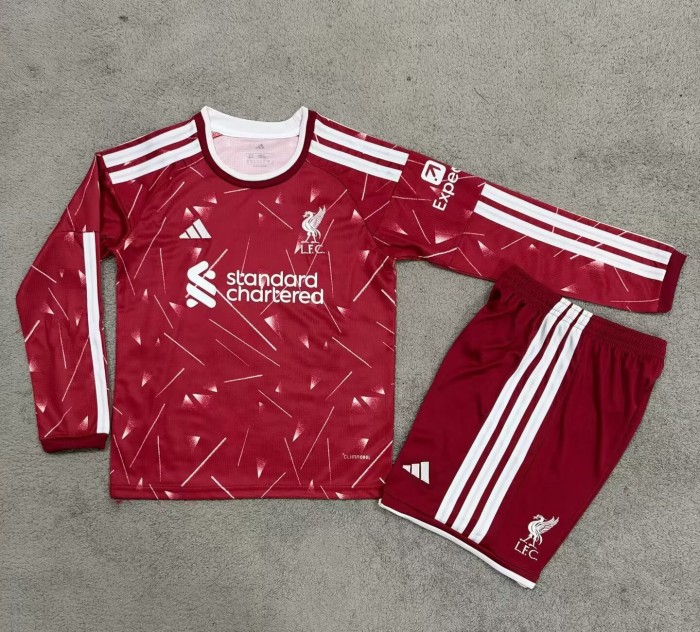 26-27 LIV Home Long Sleeve Kids Soccer Jersey (长袖)