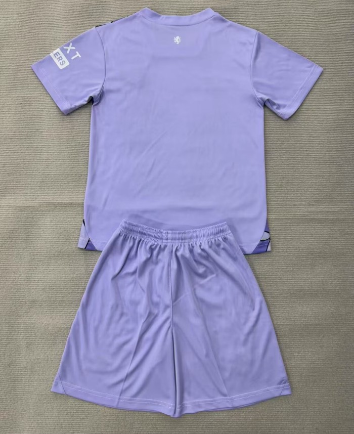 26-27 Rangers Purple GoalKeeper Kids Soccer Jersey