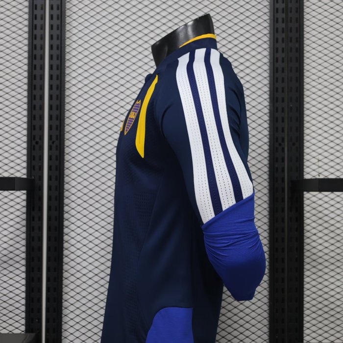 26-27 Boca Juniors Blue Long Sleeve Player Version Soccer Jersey*长袖球员