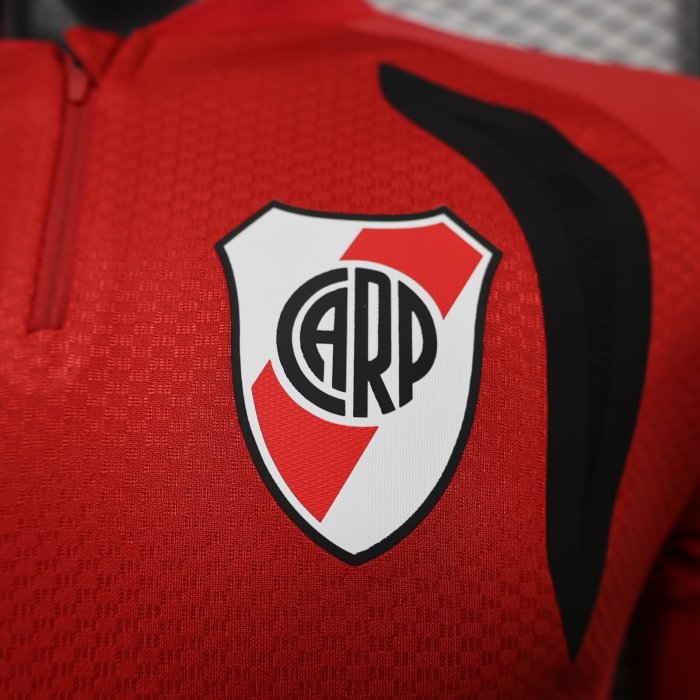 26-27 River Plate Red Long Sleeve Player Version Soccer Jersey*长袖球员