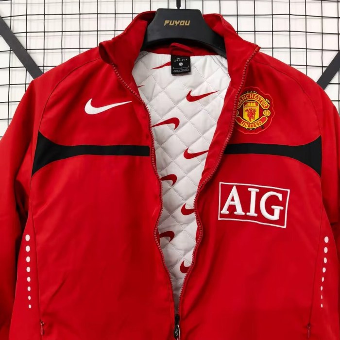26-27 Man Utd Pure Cotton inner lining Cotton Jacket
