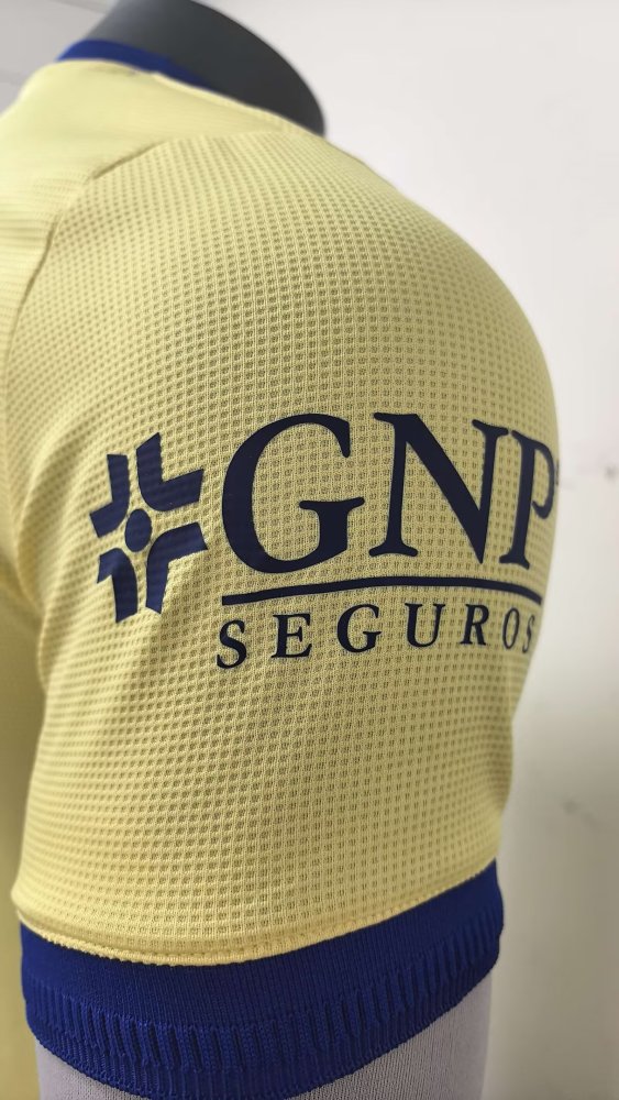 26-27 Club America Yellow 110th Anniversary Edition Player Version Soccer Jersey*带广告